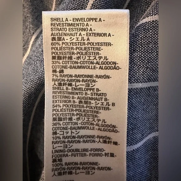 Maeve Newport Striped Blue and White Wrap Shirt Dress NWOT - Picture 6 of 9